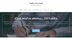 Desktop Screenshot of gaidrylaw.com