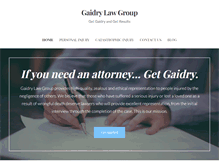 Tablet Screenshot of gaidrylaw.com